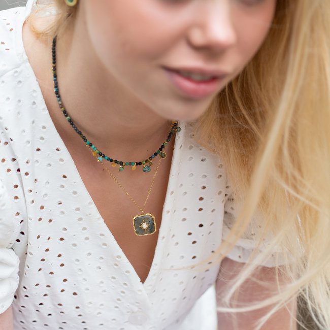 Natuursteen kettingen met steentjes of hanger