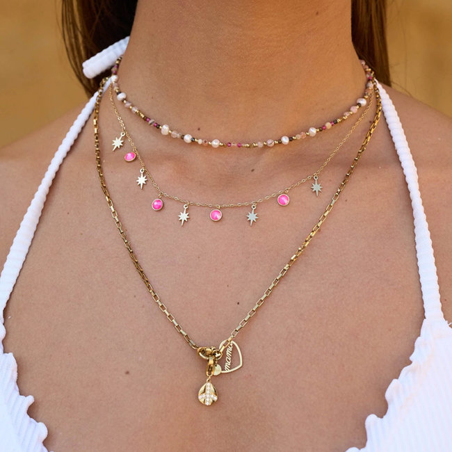 Roze of mama ketting