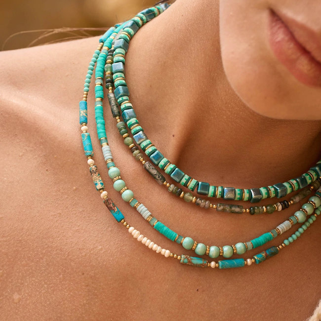 Bohm Paris Kleurrijke turquoise ketting