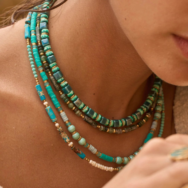 Bohm Paris Kleurrijke turquoise ketting