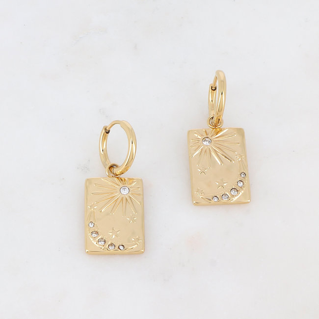 Ikita  Zon, sterren en maan oorbellen