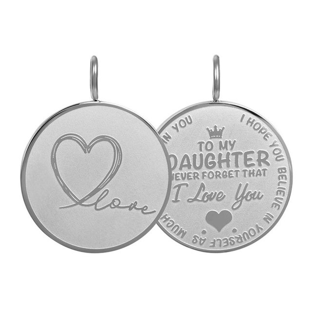 To my daughter hanger goud, zilver of rose