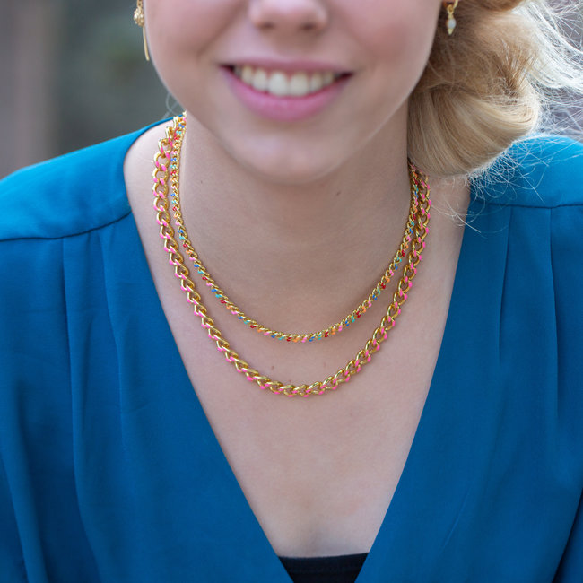 Biba Biba Chunky chain gekleurde schakelketting