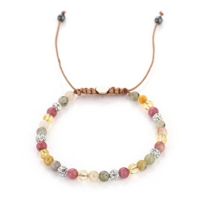 Shamballa armband roze