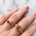 Charmins Bruine matching stalen ringen