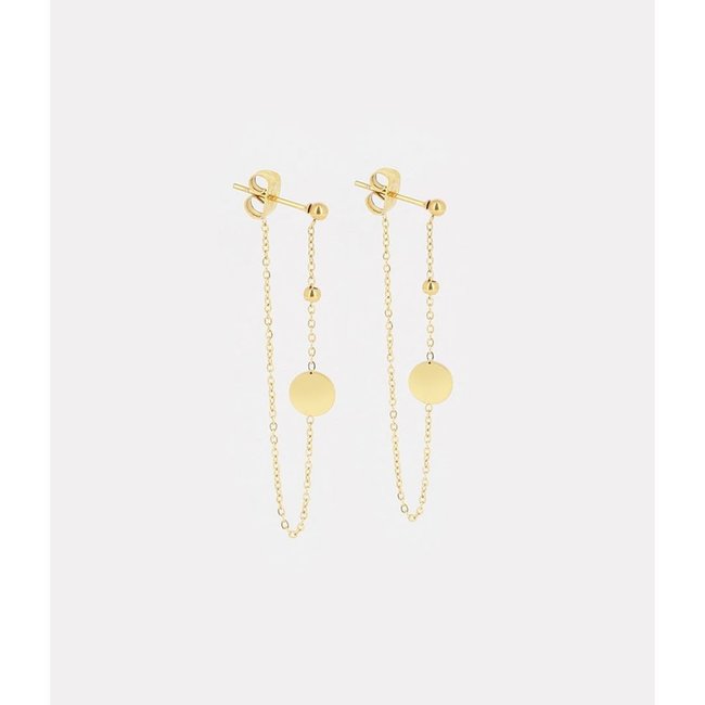 ZAG  Bijoux Trendy oorbellen turquoise of muntje goud