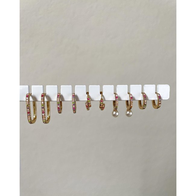 KARMA Regenboog oorbellen goud