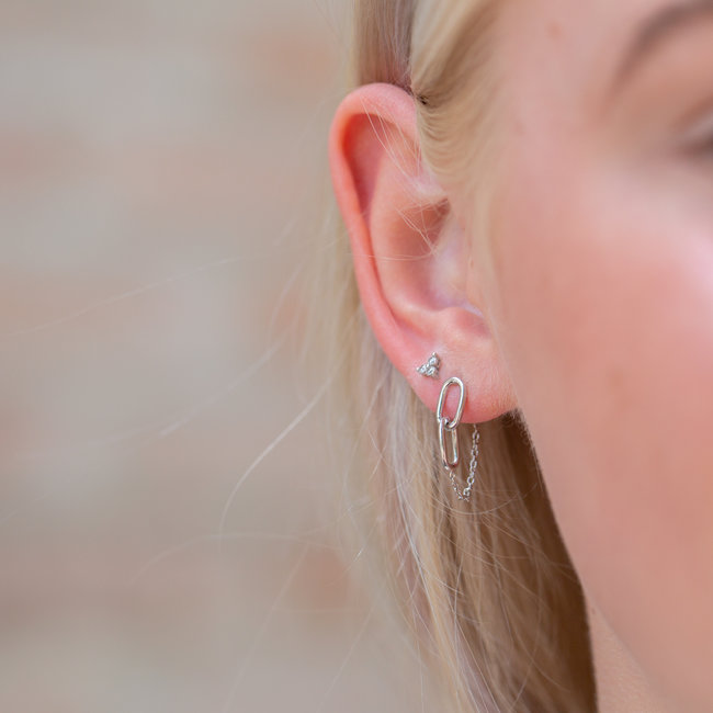 KARMA Chain Double Round Square Silver