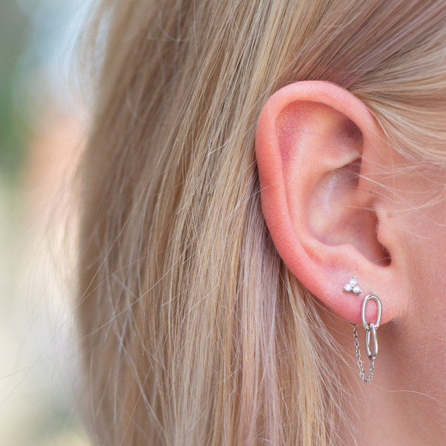 KARMA Chain Double Round Square Silver