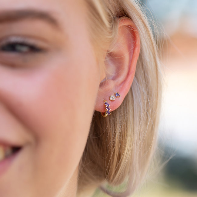 KARMA Lavendel paarse oorbellen