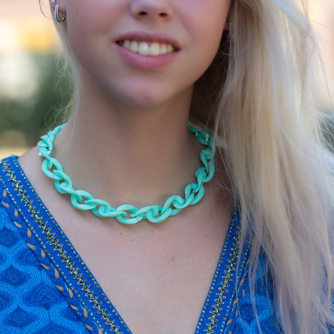 Mint groene lichtgewicht ketting