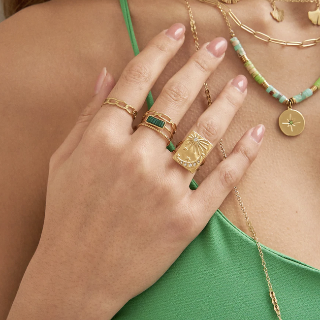 Ikita  Moonchild goud ringen