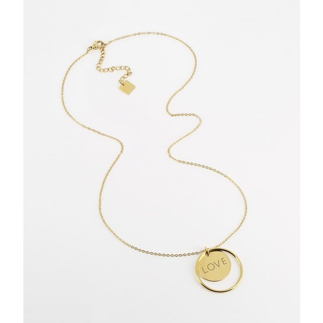 ZAG  Bijoux handcuff of love bedel ketting goudkleurig