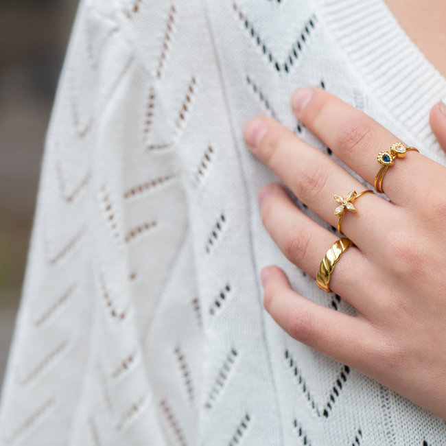 Stainless steel ringen mix & match