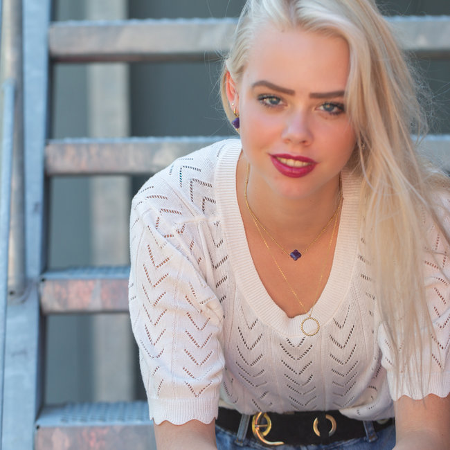 Day & Eve by Go Dutch Label Goud ketting met klaver of bolletjes cirkel