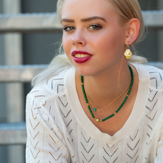Beadle Groene stenen  ketting