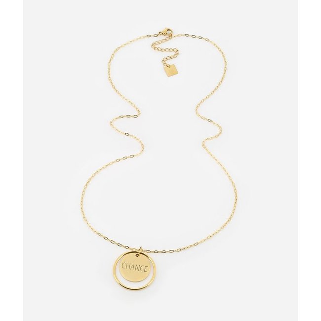 ZAG  Bijoux Take a chance on me ketting goudkleurig