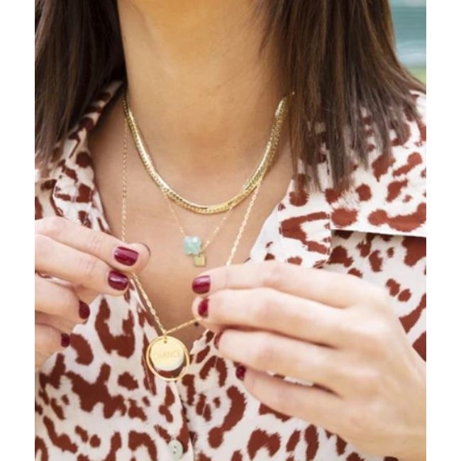 ZAG  Bijoux Take a chance on me ketting goudkleurig