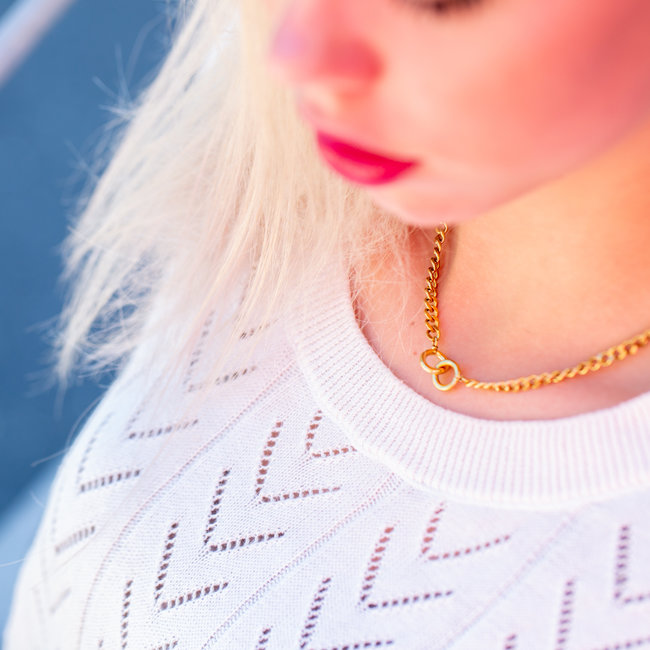 Day & Eve by Go Dutch Label Schakelketting met verbonden cirkels