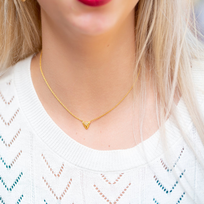 Karma ketting goud panter