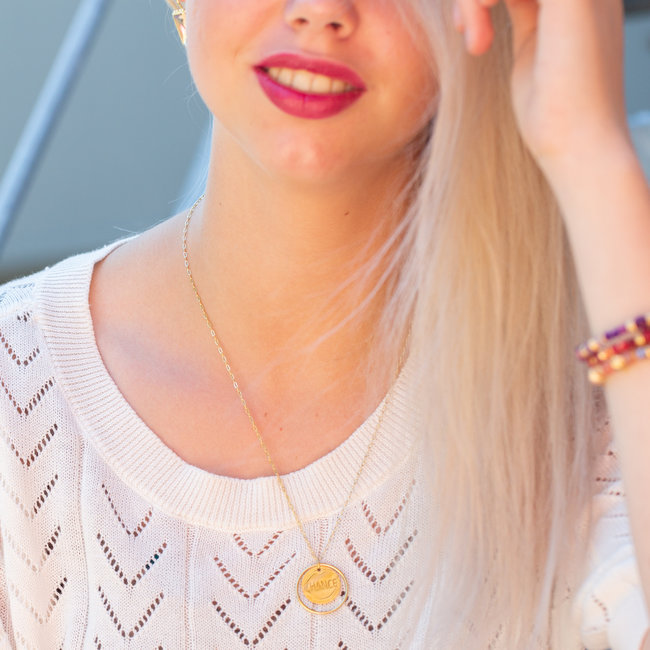 ZAG  Bijoux Take a chance on me ketting goudkleurig