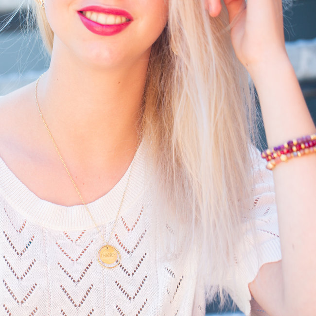 ZAG  Bijoux Take a chance on me ketting goudkleurig