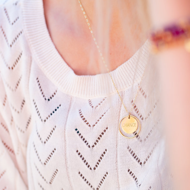 ZAG  Bijoux Take a chance on me ketting goudkleurig