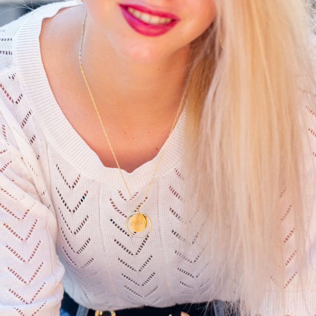 ZAG  Bijoux Take a chance on me ketting goudkleurig