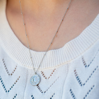 Day & Eve by Go Dutch Label Ketting zilver met maan