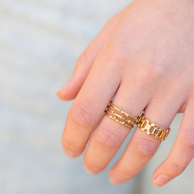 Goud brede ringen