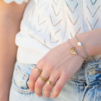 Beadle Armband set muntjes en parel