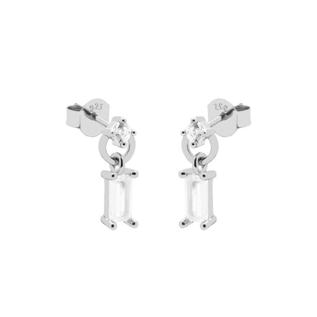 KARMA Glimmering moonstone oorbellen