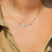 ZAG  Bijoux Zilver ketting met oog en zirconia
