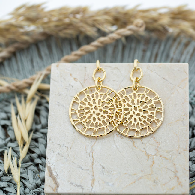 ZAG  Bijoux Design grote ronde oorbellen