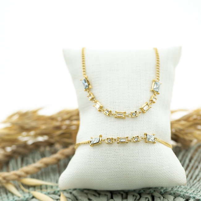 Day & Eve  Complete set met crystal stenen