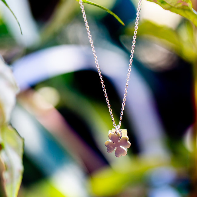 ZAG  Bijoux ketting zilver met klaver