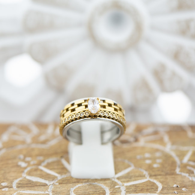 Complete ring utopia goud 8mm