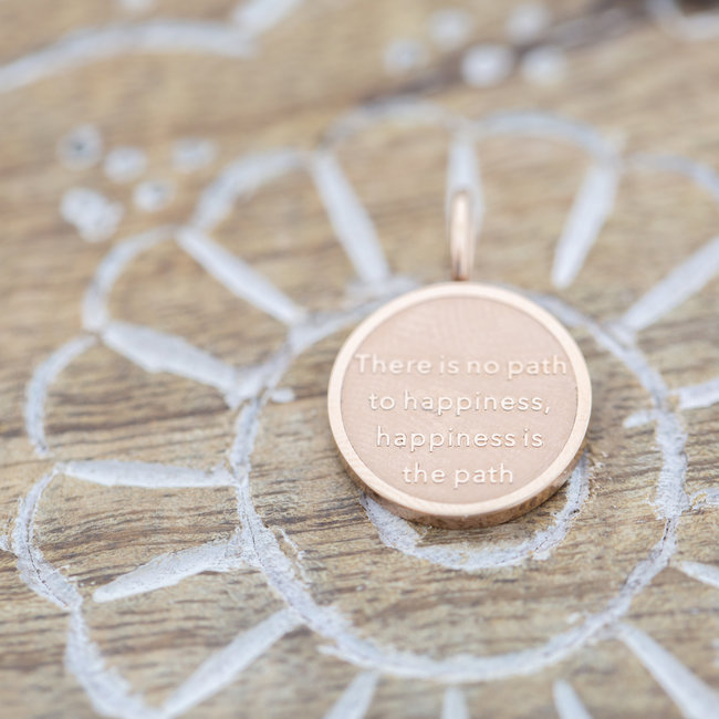 Buddha hanger rosegoud