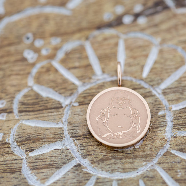Buddha hanger rosegoud