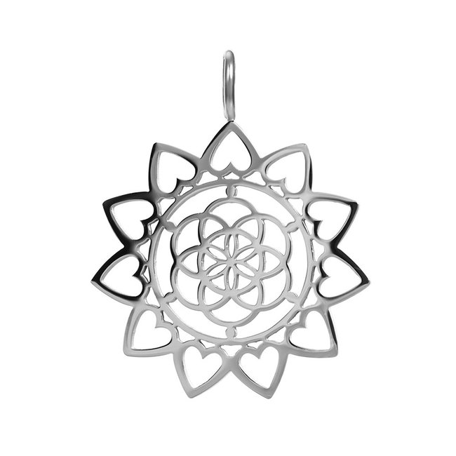 IXXXI Mandala hanger zilver
