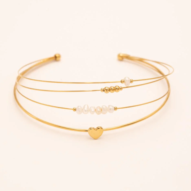 Bohm Paris Gouden armbanden met parels