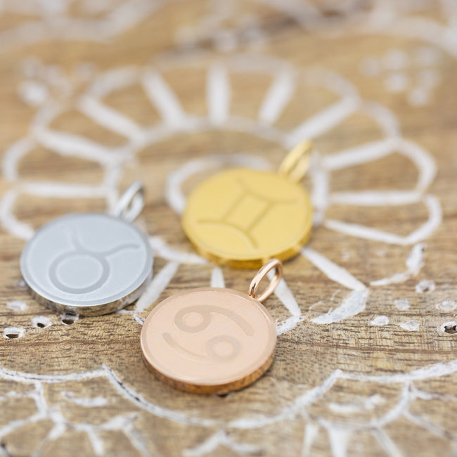 Complete ketting met sterrenbeeld hanger rosegoud