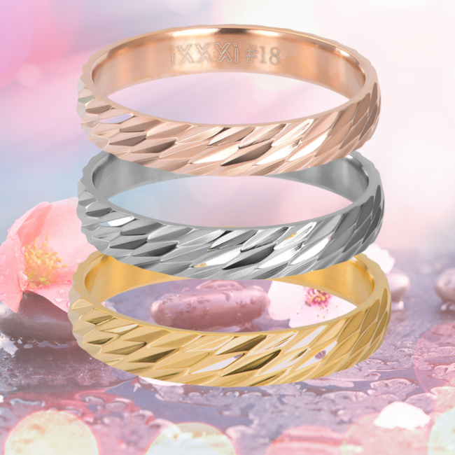 Vulring Aura 4mm zilver, goud of rose