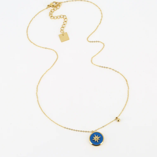 ZAG  Bijoux Ketting en armband met blauwe bedel