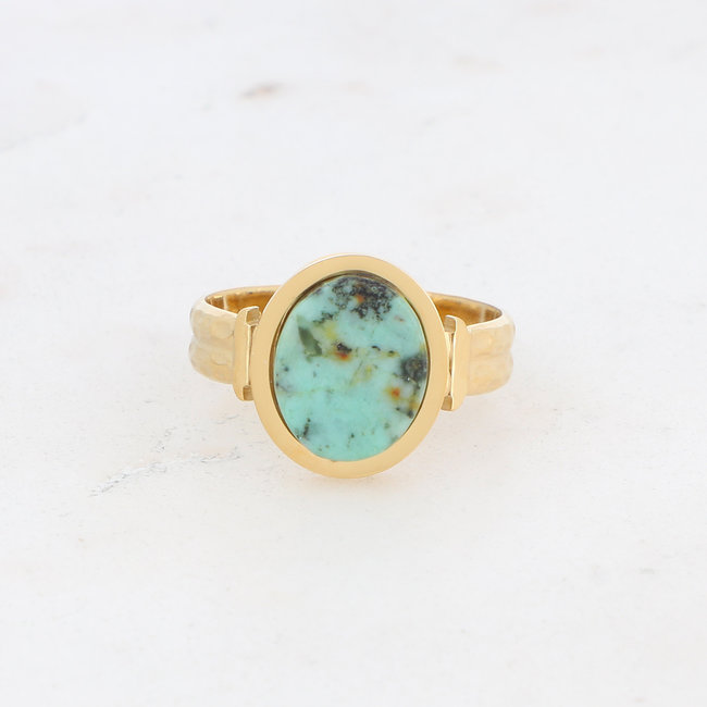 Bohm Paris Turquoise en apatiet ringen