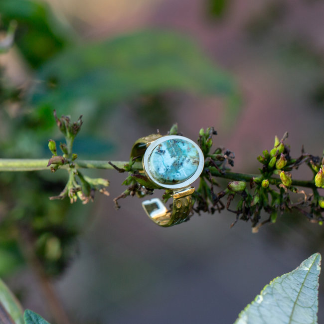 Bohm Paris Turquoise en apatiet ringen