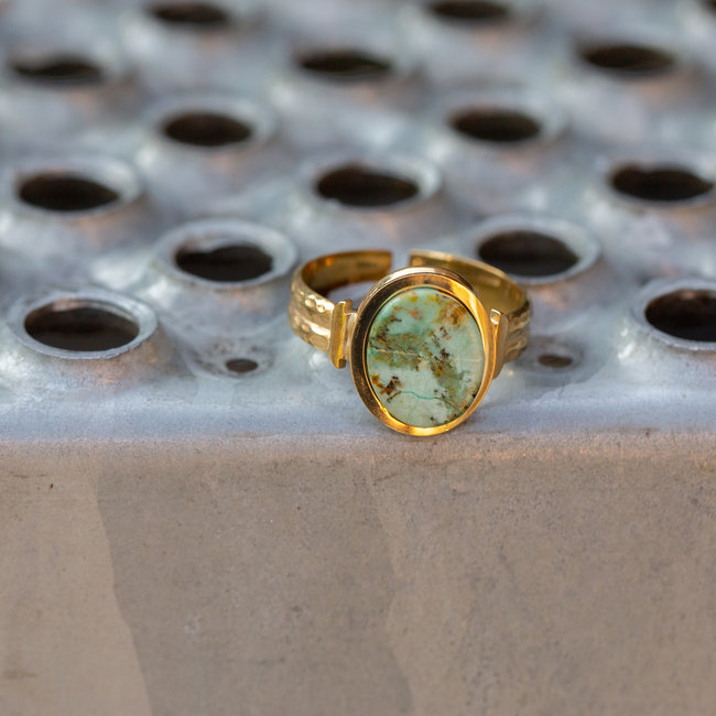 Bohm Paris Turquoise en apatiet ringen