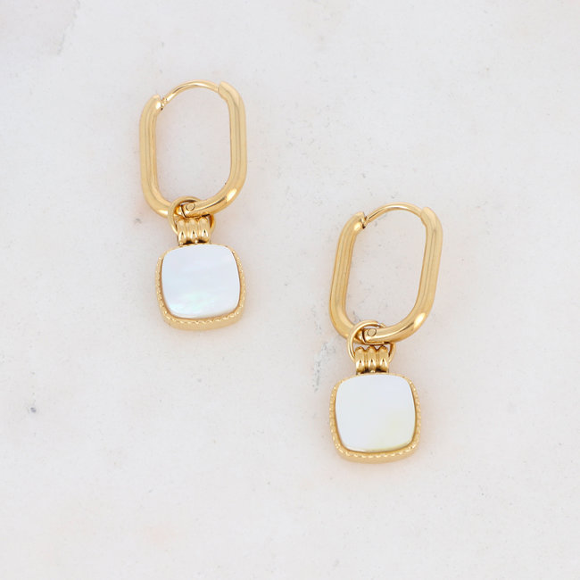 Bohm Paris Klaver of vierkante oorbellen