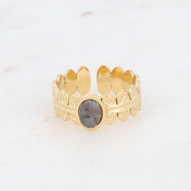 Blauwe steen ringen