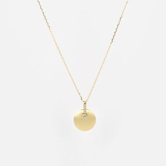 ZAG  Bijoux Goud ketting met zirconia steentje